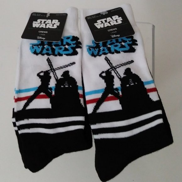 Disney Accessories - Disney Star Wars Womens Crew 2 Pairs  Socks 10-13